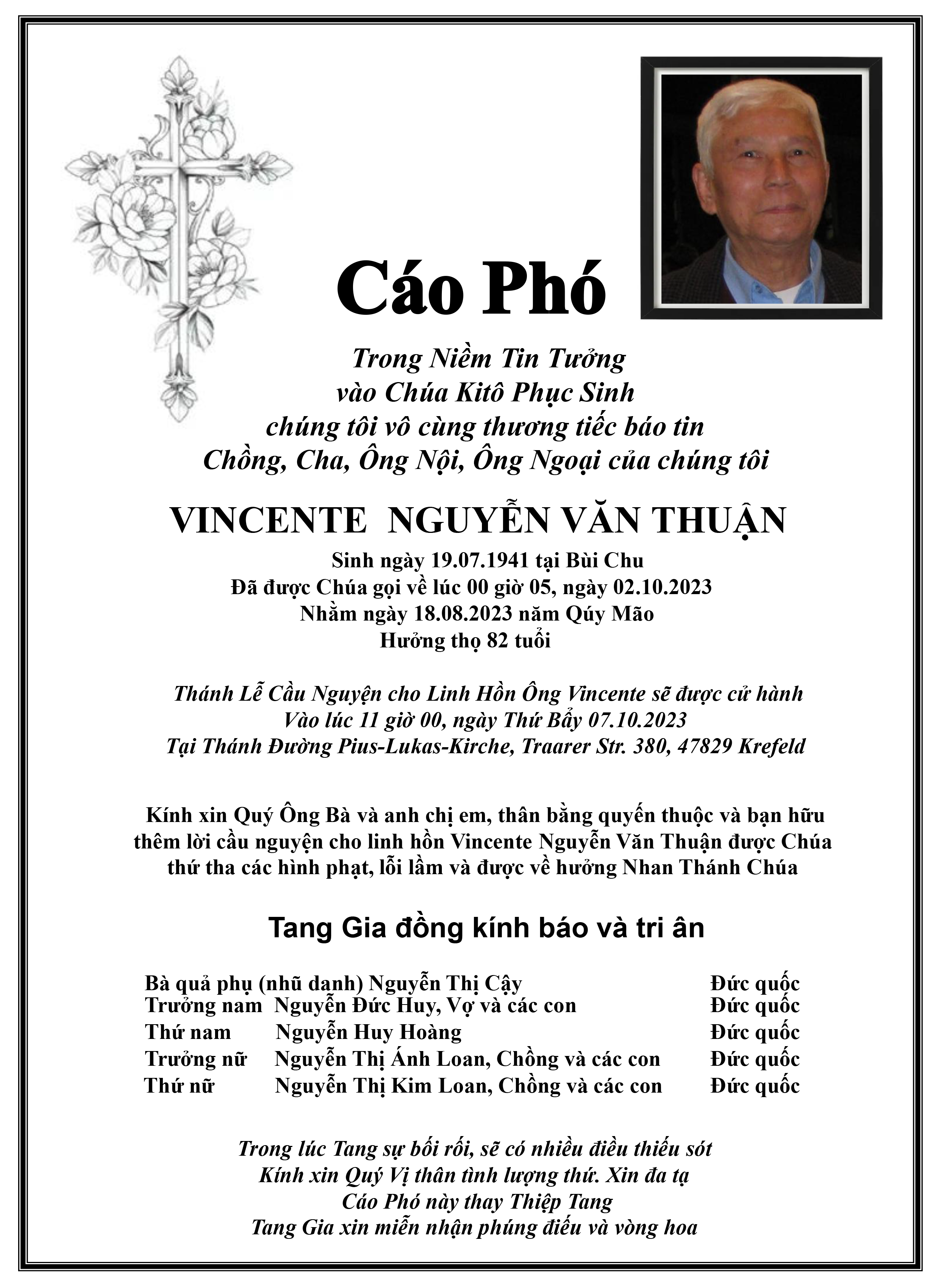 CP Vicente Nguyen Van Thuan